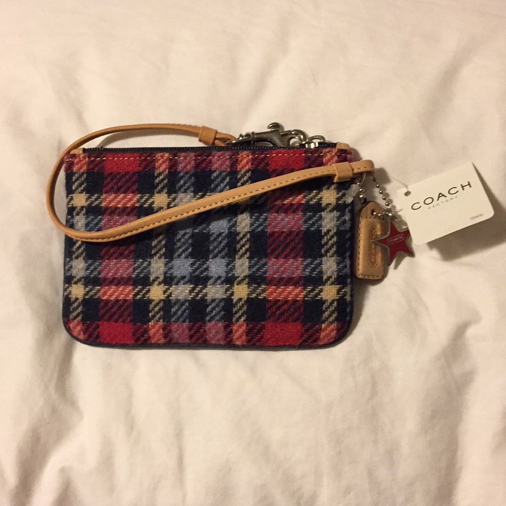 Coach | Plaid Wristlet